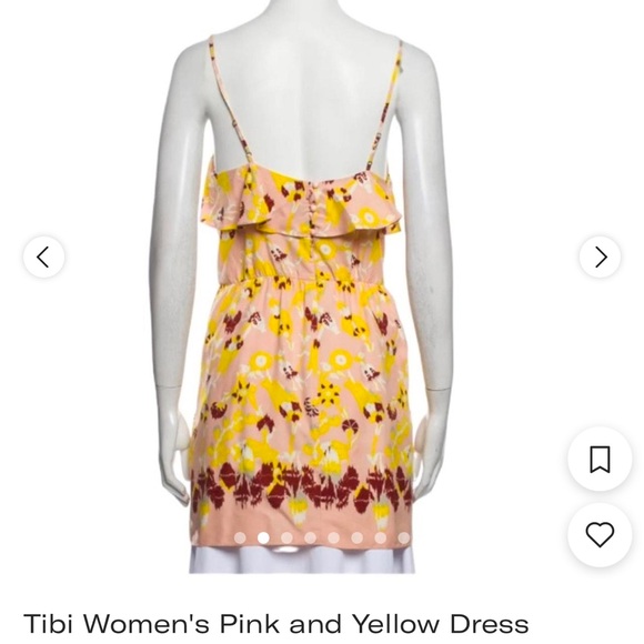 Tibi
Silk Print Ruffle-Top Dress - Picture 2 of 5